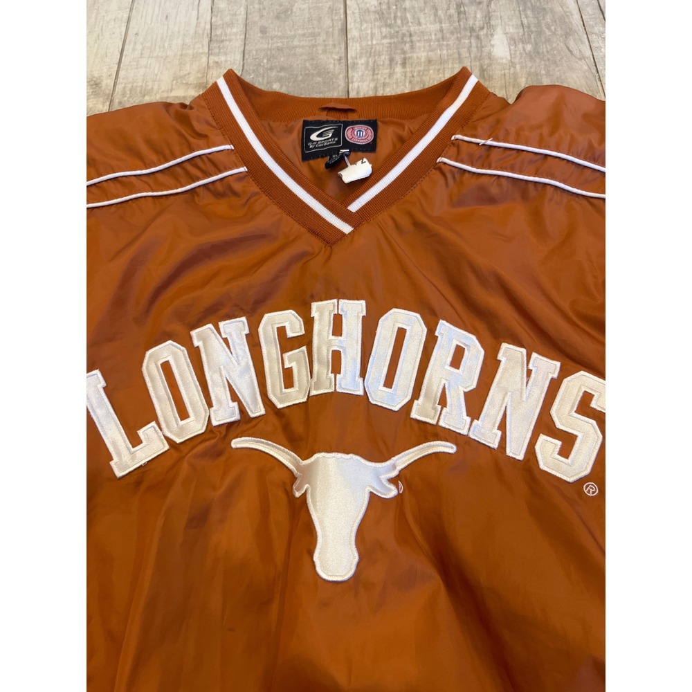 G-III Sports Texas Longhorns Mens XL Burnt Orange V-Neck Pullover Windbreaker